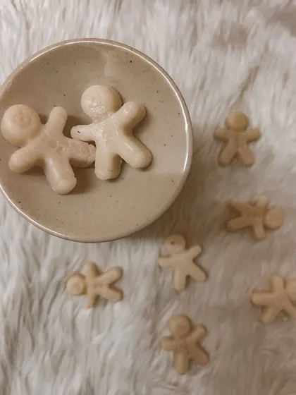 Our gingerbread wax melts are here. They smell as good as they look and are perfect for a cozy night in.