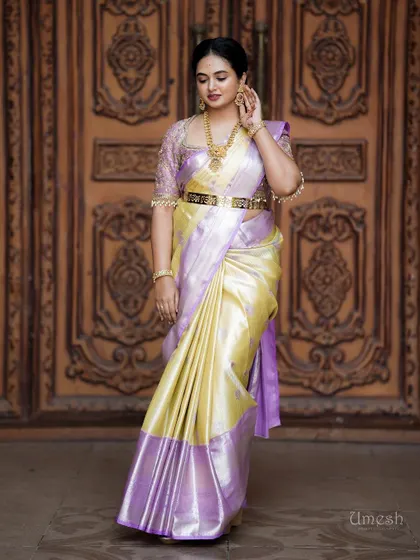 A simple yet elegant look featuring a single long necklace. This shows how my pieces can be styled for less formal events, like a pre-wedding pooja or a festival.