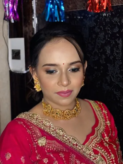 Another close-up of this natural, dewy makeup. It's perfect for someone who wants to look polished but not overdone.