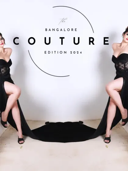 A creative, mirrored shot for the Bangalore Couture Edition campaign. I enjoy experimenting with artistic concepts to produce unique and memorable promotional imagery.