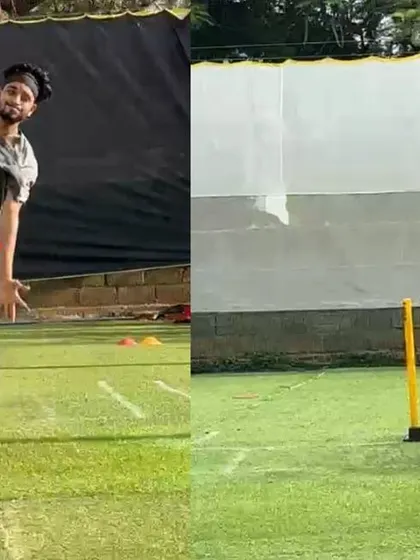 A clear view of the leg spinner's transformation. From a collapsed stride to a strong and upright body position, this change allows for better power generation and consistency.