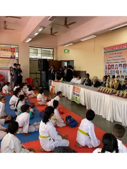 The audience and participants at our championship, showing the scale and professional organization of our events.