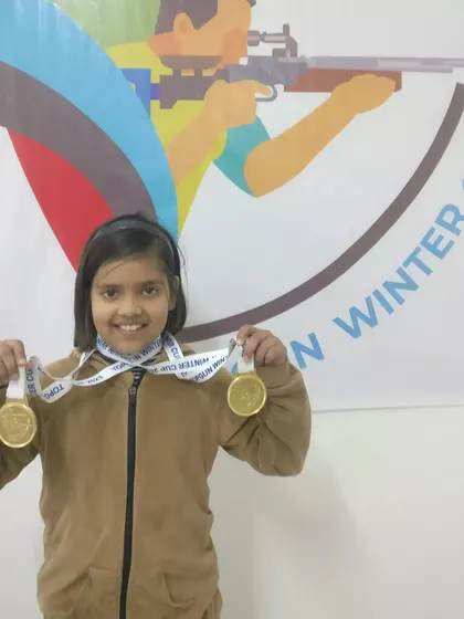 All smiles and two gold medals. This young winner from the TOPGUN WINTER CUP 2023 shows the joy and sense of accomplishment that our competitions bring to aspiring shooters.