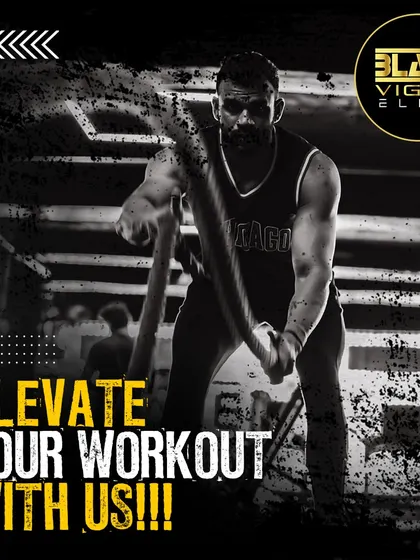 We help you elevate your workout with state-of-the-art equipment and a supportive community. Here, a member uses battle ropes, a fantastic tool for a full-body workout that builds power and endurance.