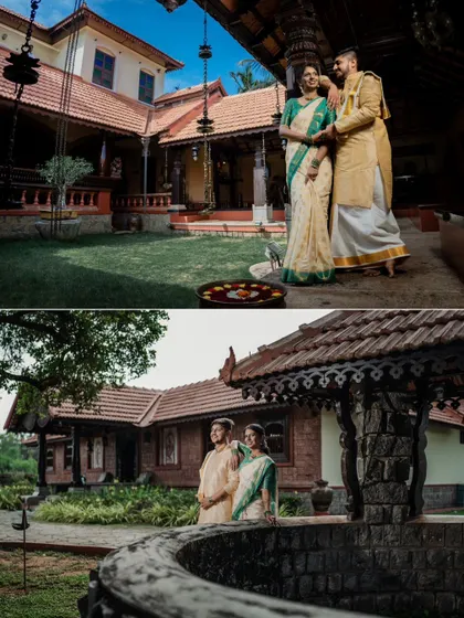 A duplicate of image 266, showcasing the grandeur of a heritage home as a pre-wedding backdrop.