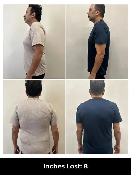 An 8-inch loss in 6 weeks for our member Rimzi at the Colombo branch. This is the kind of progress that kickstarts a long-term fitness journey.