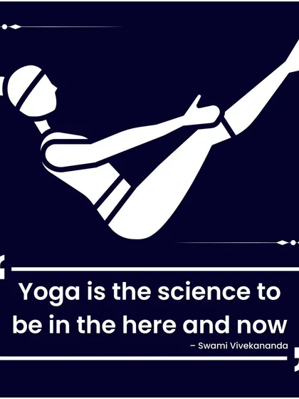 "Yoga is the science to be in the here and now." This quote from Swami Vivekananda reminds us that the goal of our practice is to cultivate present moment awareness.