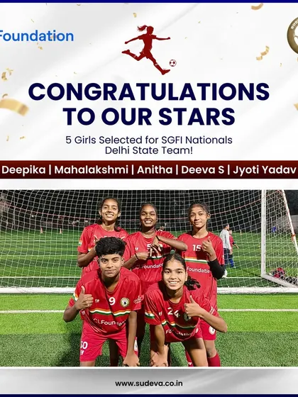 Congratulations to our five stars selected for the SGFI Nationals Delhi State Team. Deepika, Mahalakshmi, Anitha, Deeva S, and Jyoti Yadav are ready to shine on the national stage.
