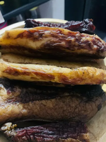 I received this beautiful authentic smoked pork from Nagaland. This is the real deal.