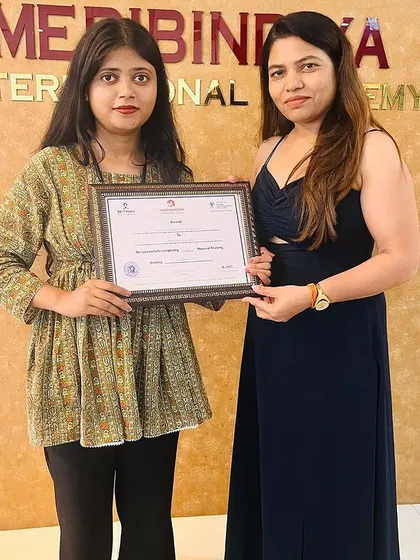 Another student's journey at the academy concludes with a certificate and the promise of a bright future.
