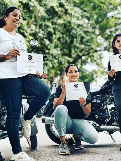 Three new riders, three new certificates. This is what empowerment looks like. They are ready to hit the road with skill and confidence.