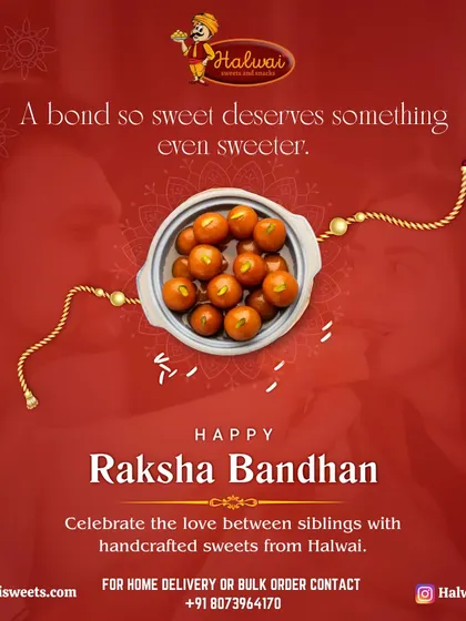 A bond so sweet deserves something even sweeter. Celebrate the love between siblings this Raksha Bandhan with our handcrafted sweets like these delicious Gulab Jamuns.