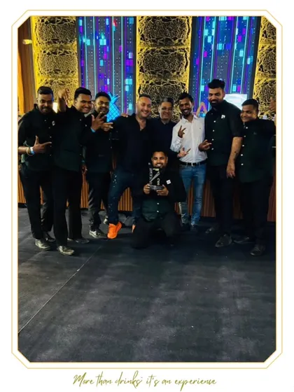Our team celebrating the Gold Award win from EEMA. This is a tribute to our incredible team and their dedication to making every sip a story.