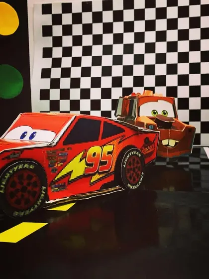 Ka-chow! Students customized their wired remote-control cars to look like their favorite characters, combining their love for movies with a hands-on lesson in electronics.