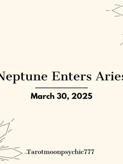 On March 30, 2025, Neptune, the planet of dreams and illusions, moves into the fiery, action-oriented sign of Aries, marking a major collective shift.