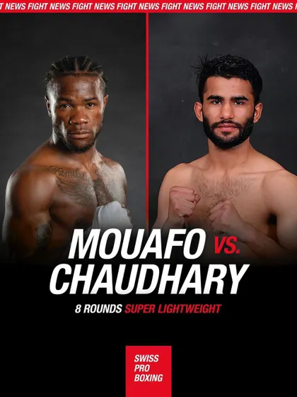 Announcing our undefeated Indian fighter taking on a challenger from Cameroon in Switzerland.