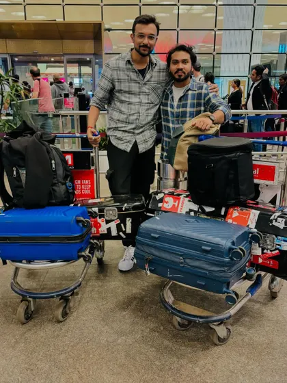 At the airport with my brother Abhishek Borkar, ready to depart for our 2024 USA tour. The journey is as much a part of the experience as the destination.