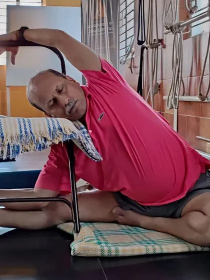 Additional images from my personal practice and teaching sessions, demonstrating a wide variety of asanas and the use of props. Each photo shows a moment of exploration in the journey of yoga.