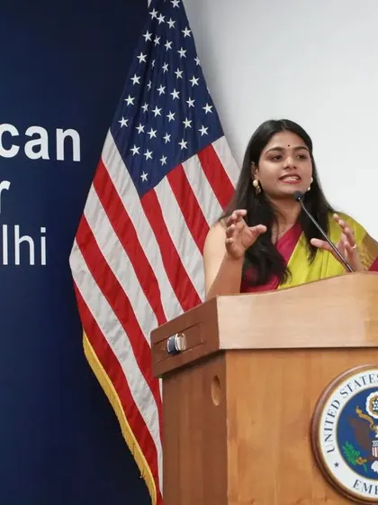 Our co-founder Sonal speaking at the American Center in New Delhi. This was part of a 9-week pre-incubation program with ACIR Nexus, which was an amazing journey of learning and growth.