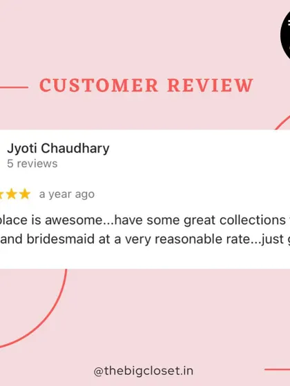 It makes me so happy to know that my collection for brides and bridesmaids is seen as awesome and reasonably priced. That's exactly what The Big Closet is all about!