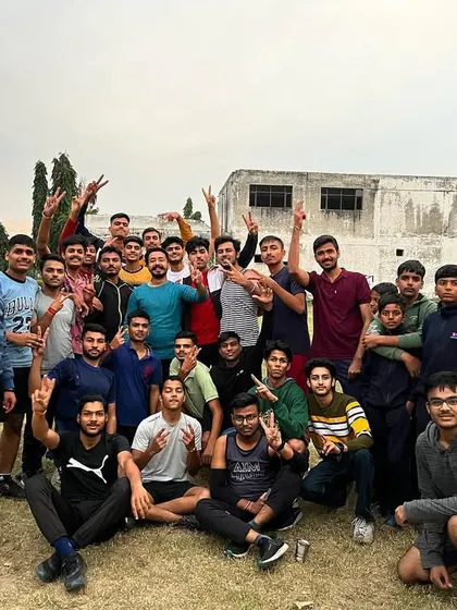 The winning team of the football tournament held at our Ambala campus. These activities are crucial for developing leadership and officer-like qualities.