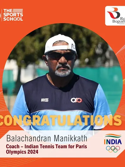 A huge congratulations to our Director of Tennis Operations, M. Balachandran, for being selected as the Coach for the Indian Tennis Team for the Paris Olympics 2024.