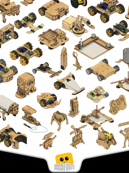 From a simple idea to over 50 affordable robotic kits! This collage represents years of hard work, from walking mechanisms to autonomous robots. We're so excited to bring these hands on STEM learning tools to kids everywhere.