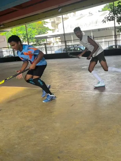 One-on-one drills are a core part of our practice. Here, two players challenge each other, improving both their offensive and defensive techniques in a competitive but supportive environment.