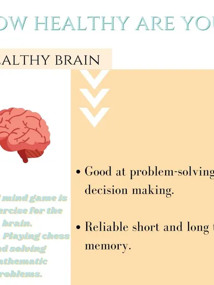 How healthy is your brain? Good cognitive function, including problem-solving skills and reliable memory, is a key indicator of overall health that I focus on with my clients.