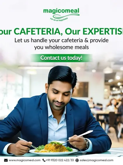 Your cafeteria, our expertise. We provide wholesome meals and proficient cafeteria services, allowing you to savor excellence while we handle all the details of your workplace dining.