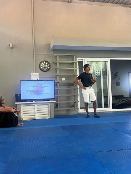 We take wellness seriously. In our monthly sessions with our wellness mentor, we learn to become the best versions of ourselves. This session focused on empathy through an activity called 'Moccasin Walk,' or walking in someone else's shoes.