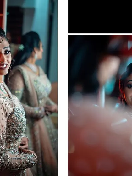 A beautiful set of portraits showing the bride getting ready for her reception.