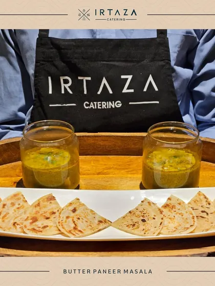 My creamy Butter Paneer Masala, presented here in individual glass jars with mini parathas. This modern serving style is perfect for intimate gatherings or cocktail-style dinners.