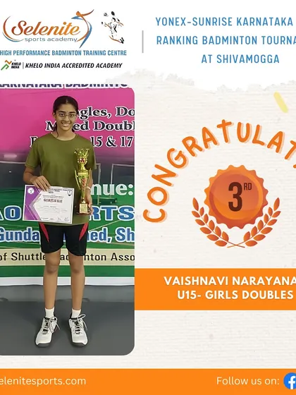 More shots of our podium finishers from the Shivamogga state ranking tournament, celebrating their hard-earned medals.