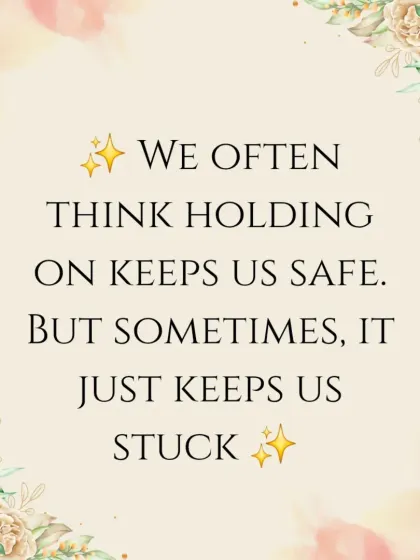 The wisdom of the Four of Pentacles. We often think holding on tightly keeps us safe, but sometimes, it just keeps us stuck. This tip encourages release as a path to progress.