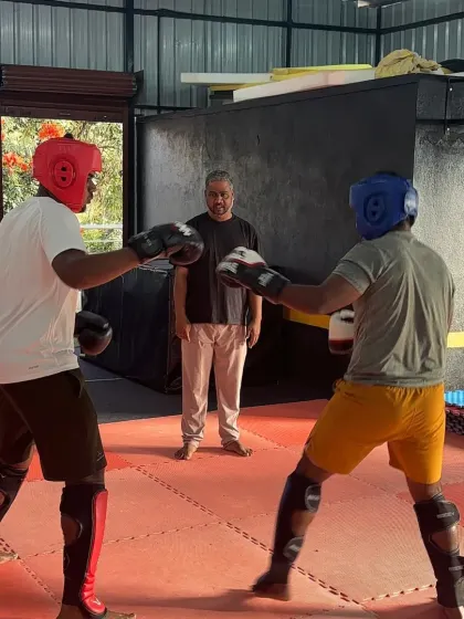Controlled sparring helps students build real-world reflexes and timing. We ensure all sessions are safe with proper gear and supervision.