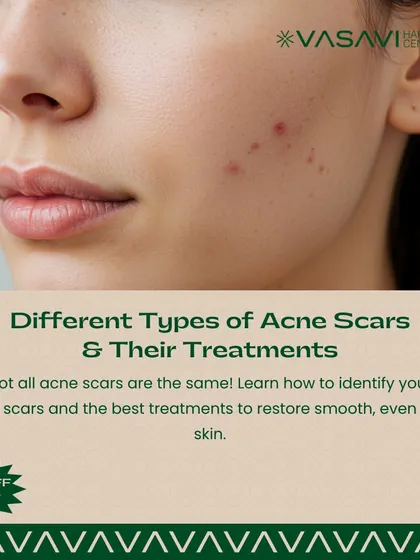 This image introduces the topic of identifying different types of acne scars. Learning how to see the difference between them is the first step toward finding the best treatments to restore smooth, even skin.