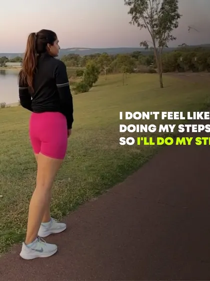 I don't feel like doing my steps, so I'll do my steps. Discipline is the bridge between goals and accomplishment.