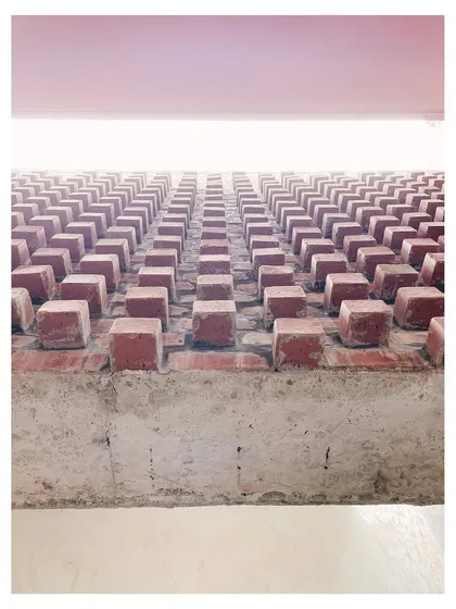 Duplicate of the protruding brick detail.
