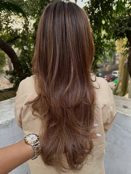 The back view of the color refresh, showing the healthy shine.