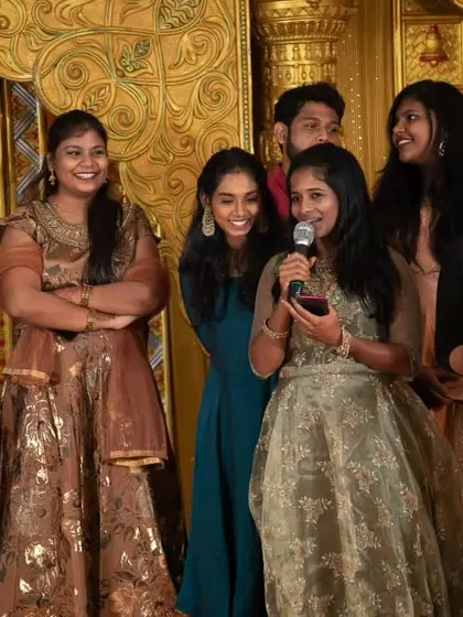 Celebrating a best friend's wedding is a special feeling. Our team loves being on stage, sharing in the fun and making sure our friends have the most memorable celebration.