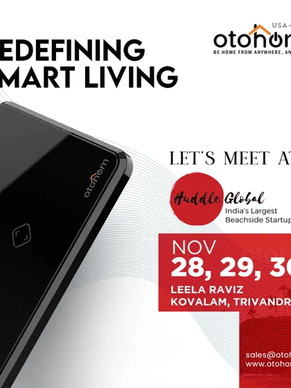 Join us at Huddle Global, India's largest beachside startup festival. We are excited to showcase how our smart home and hotel solutions are redefining modern living.