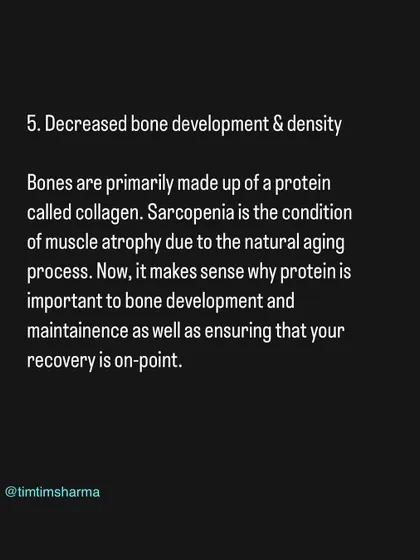 Protein is also crucial for bone health. It's a primary component of collagen, which makes up your bones. Sufficient protein intake helps combat age-related muscle and bone density loss.