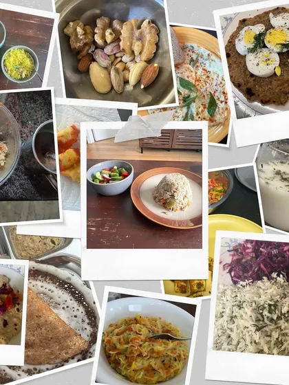 A collage of real, nourishing meals my clients enjoy while losing weight and feeling amazing. This is what a healthy, sustainable diet looks like.