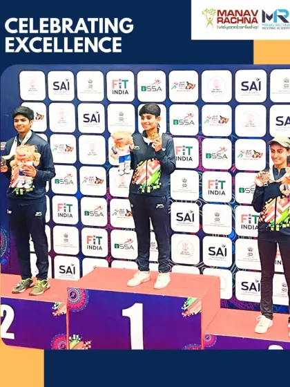 A proud podium moment for Addya Katyal at the Khelo India Youth Games. We provide the platform for young athletes to shine and achieve consistent success at national events.