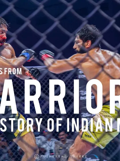An iconic shot from the MFN title fight, capturing the raw intensity of Indian MMA. This is from my 'Warriors' photo documentary series.