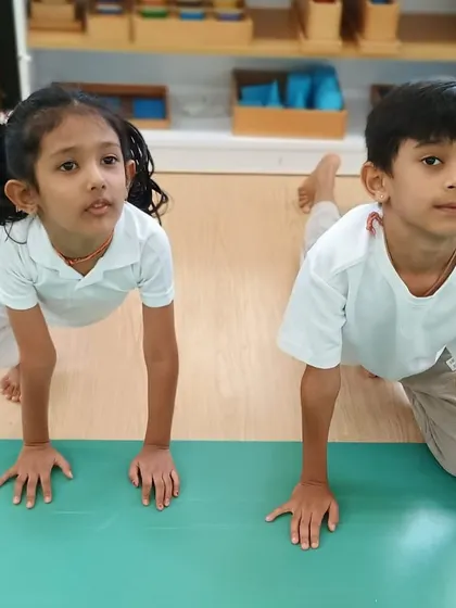 From quiet meditation and yoga poses in the classroom to the energetic races and team drills on Sports Day, we focus on holistic child development. These activities help build physical strength, coordination, and the spirit of sportsmanship.