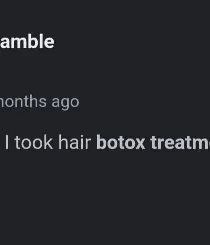 A simple but powerful review from a client from Ghansoli who found her hair botox treatment to be "amazing."