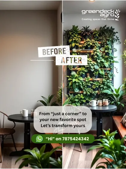 This is what we do best: turn an ordinary, unused corner into your favorite spot in the house. This before-and-after shows how a custom vertical garden can completely change the feel of a room, adding life, color, and cleaner air.