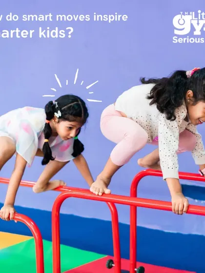 Smart moves inspire smarter kids. Here, two girls work together to conquer the parallel bars, a task that requires not just physical strength but also problem-solving and communication. Every challenge is a chance to grow.
